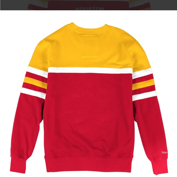 MITCHELL & NESS HOUSTON ROCKETS HEAD COACH CREW SWEATSHIRT SMALL - Picture 10 of 10